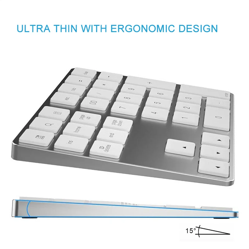 Миниатюрная ультратонкая Bluet – обзор и цена Bluetooth Numeric Keypad Aluminum Slim