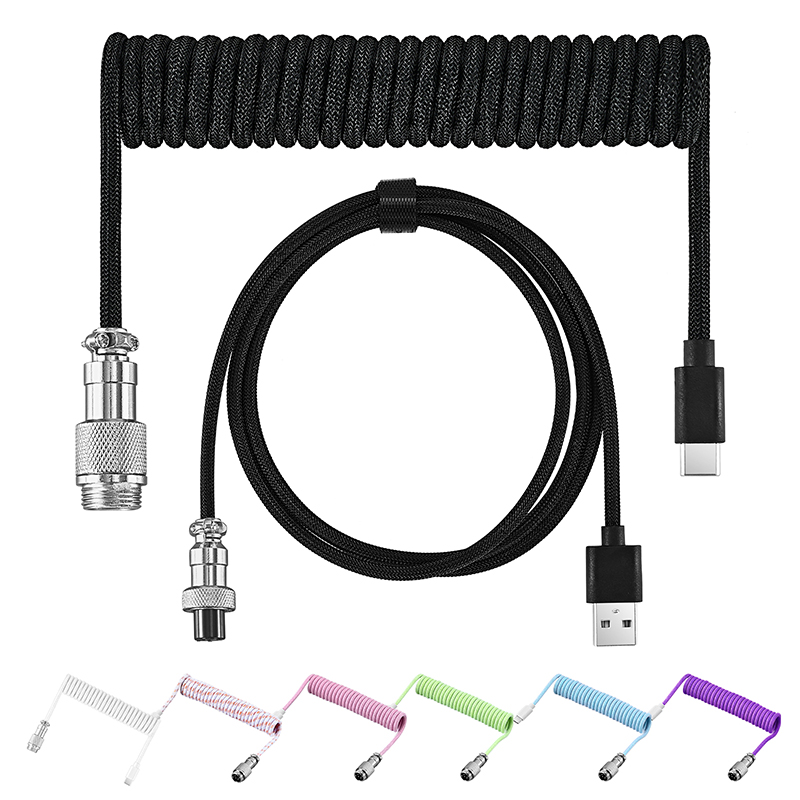 Спиральный кабель клавиатуры т – обзор и цена Type C Detachable Cable Coiled Keyboard
