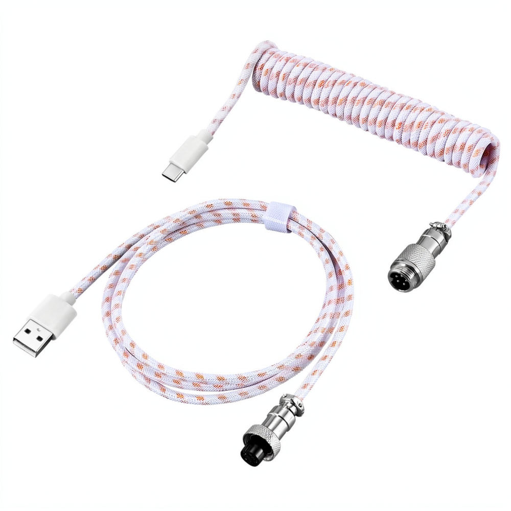 Спиральный кабель Aviator для  – обзор и цена Type C Detachable Cable Coiled Keyboard